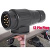 AUTOXBERT 13 Pin Trailer Plug, DC 12V Waterproof Trailer Plug