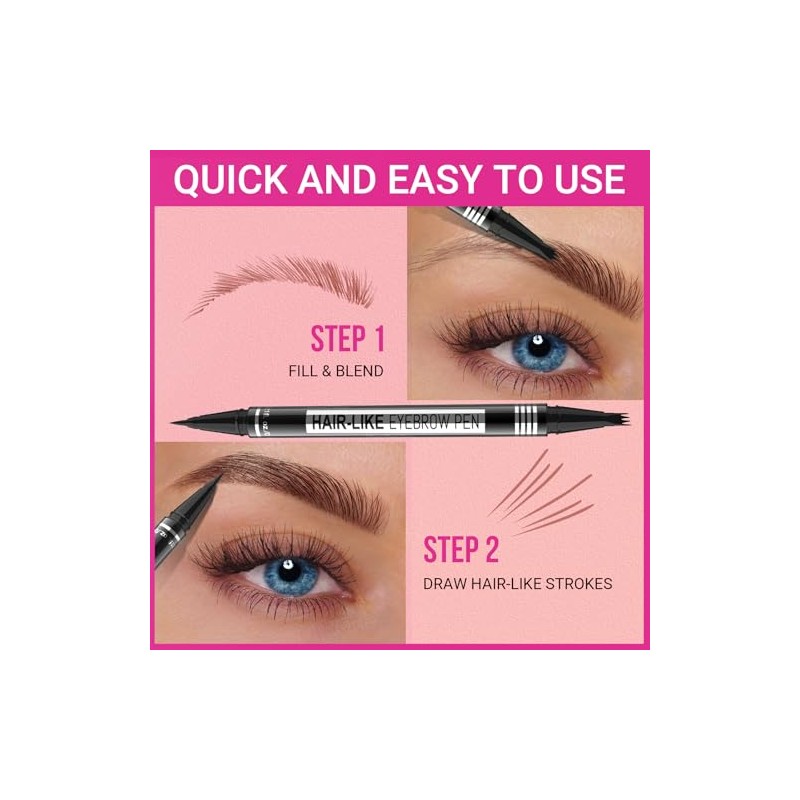 iMethod Microblading Eyebrow Pencil - Eyebrow Pencil 2-in-1 Dual-Ended Eyebrow