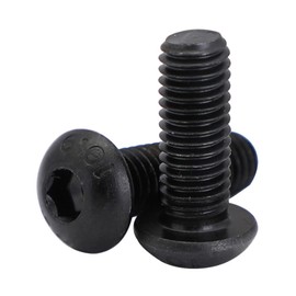 M10 x 25mm Button Head Socket Cap Screws, Class 10.9 Alloy Steel, Fully Threaded, Allen Socket Drive, 15 PCS