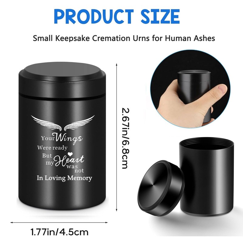 Small Keepsake Cremation Urns for Human Ashes Adult Male Female,