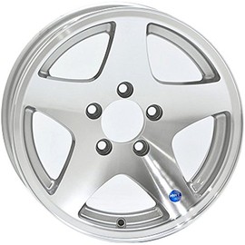 12 x 4 Star Aluminum Trailer Wheel 5 on 4.50 Lug, 1,520 lb Load Capacity