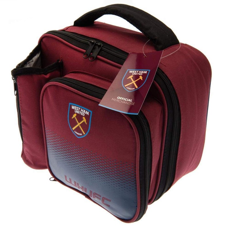 West Ham United FC Fade Lunch Bag (One Size) (Burgundy)