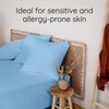 Bambaw Double Fitted Sheet Bamboo, 140x200 cm, Deep Pocket 35