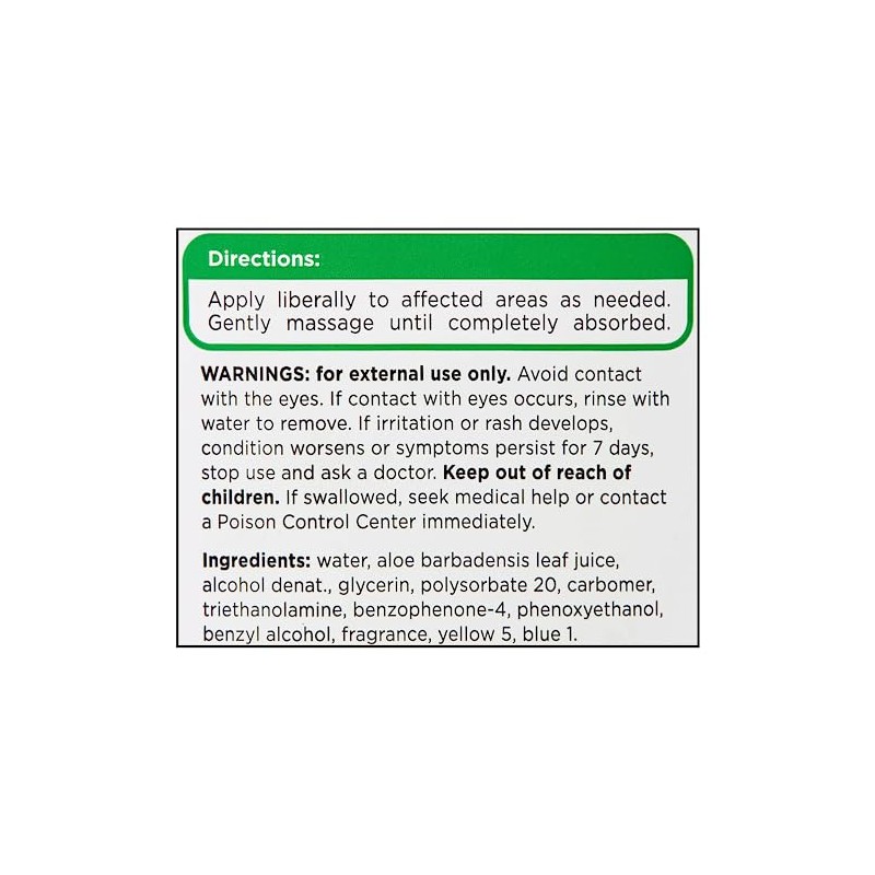 Equate Aloe Vera Aftersun Gel, 20 oz