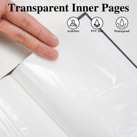 Vienrose Photo Album 4x6 100 Pockets Storage Photo for Family Wedding Anniversary Baby Vacation, LightGrey