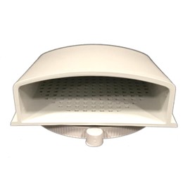 Bud Industries IPV-1116 IP32 Air Vent 3.15" Fan Dia 3.93" L x 3.93" W x 2.01" H, Gray