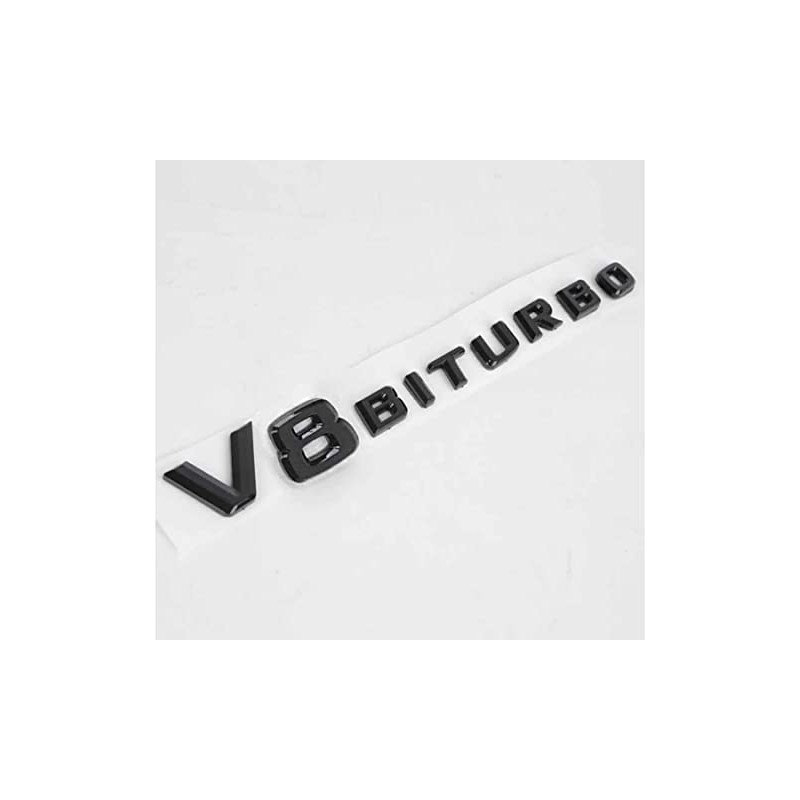 V8 Biturbo Lettering 3D Emblem Logo G63 S63 SL63 CL63