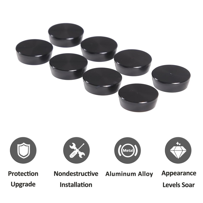 Alloy Car Door Screw Protector Cover Trim For Land Rover