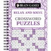 Brain Games - Relax and Solve: Crossword Puzzles (Pattern Cover)