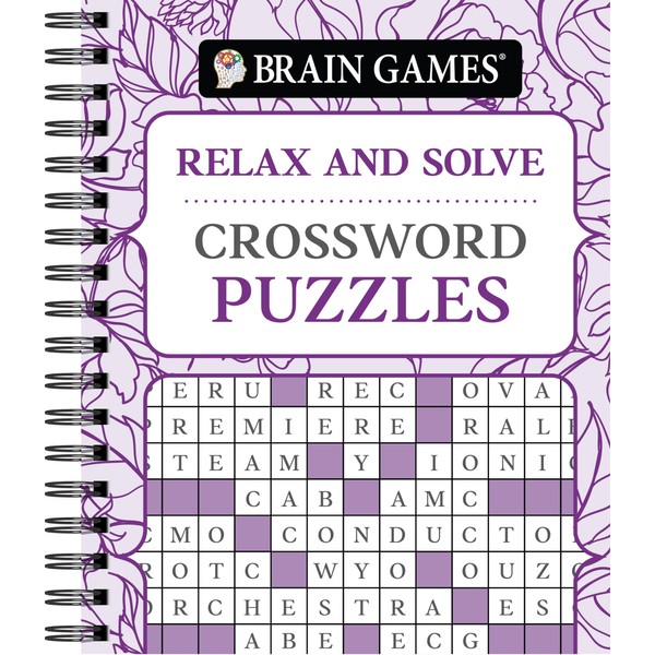 Brain Games - Relax and Solve: Crossword Puzzles (Pattern Cover)