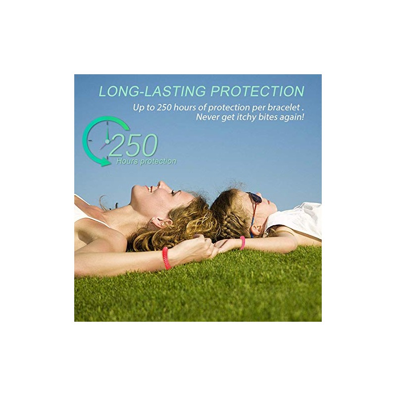 ALCIONO 100% Natural and Waterproof Wrist Bands for Children and