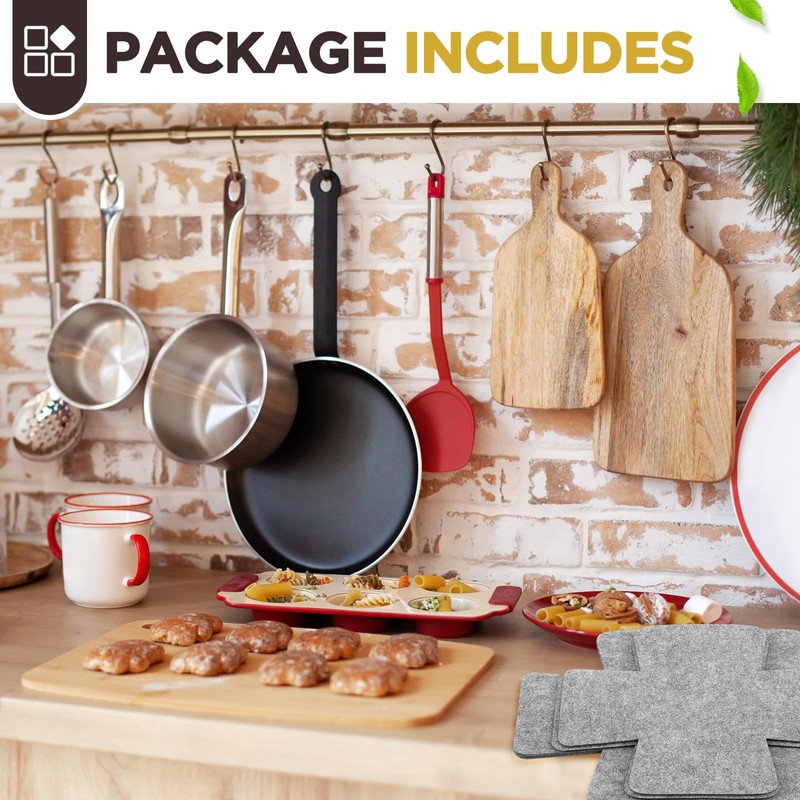 LemonRoad Set of 16 Bakeware Scratch Protectors Pot Pan Dish