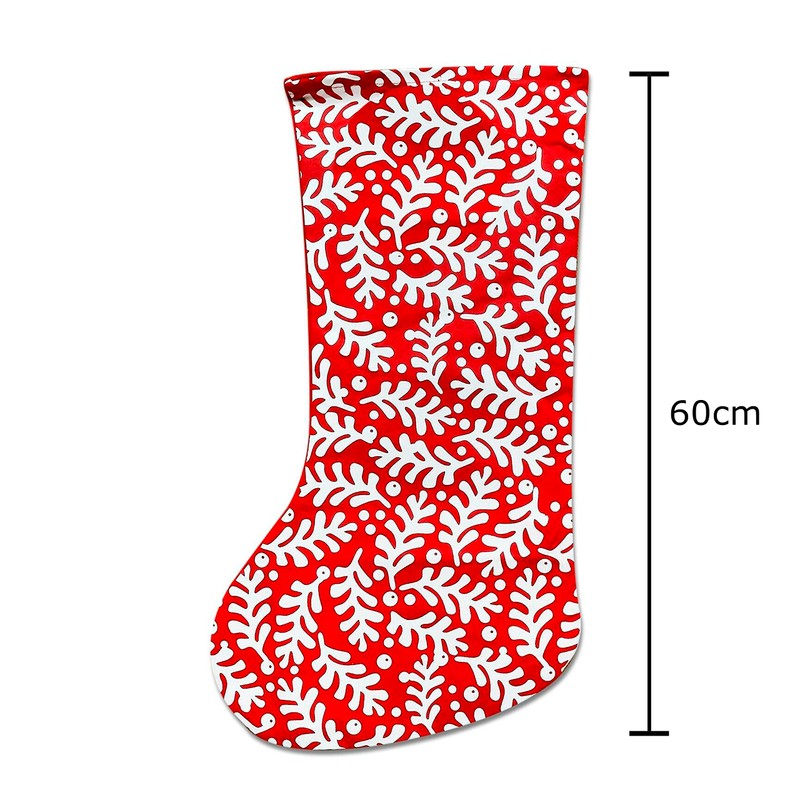 By Robelli 2pc Large Fun Festive Fabric Felt Red And