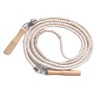 VGEBY Cuerda para Saltar de Algodón Individual, Blanca para Practicar,