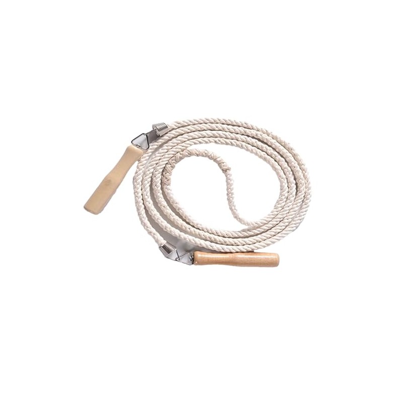 VGEBY Cuerda para Saltar de Algodón Individual, Blanca para Practicar,