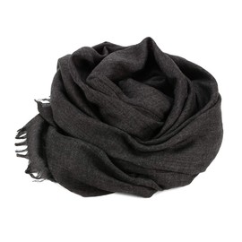 Iristide Womens Long Scarf in Solid Color, Light Weight Large Shawls Wrap for Beach Outdoor Camping Traveling Sunscreen Neckwear 75×43 inch (Dark grey)