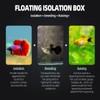 Boxtech Aquarium Fish Tank Hatchery Incubator Breeding Box, Acrylic White