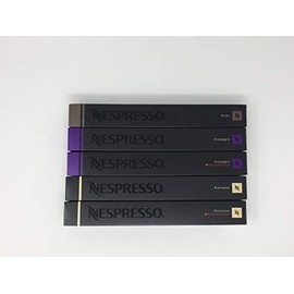 Nespresso - Variety Pack - 50 Capsules - Ristretto - Arpeggio - Roma - Ristretto Decaffeinato - Arpeggio Decaffeinato - Intense & Decaf Mix