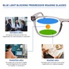 DEHOTRE Progressive Multifocus Reading Glasses No Line Bifocal Blue Light