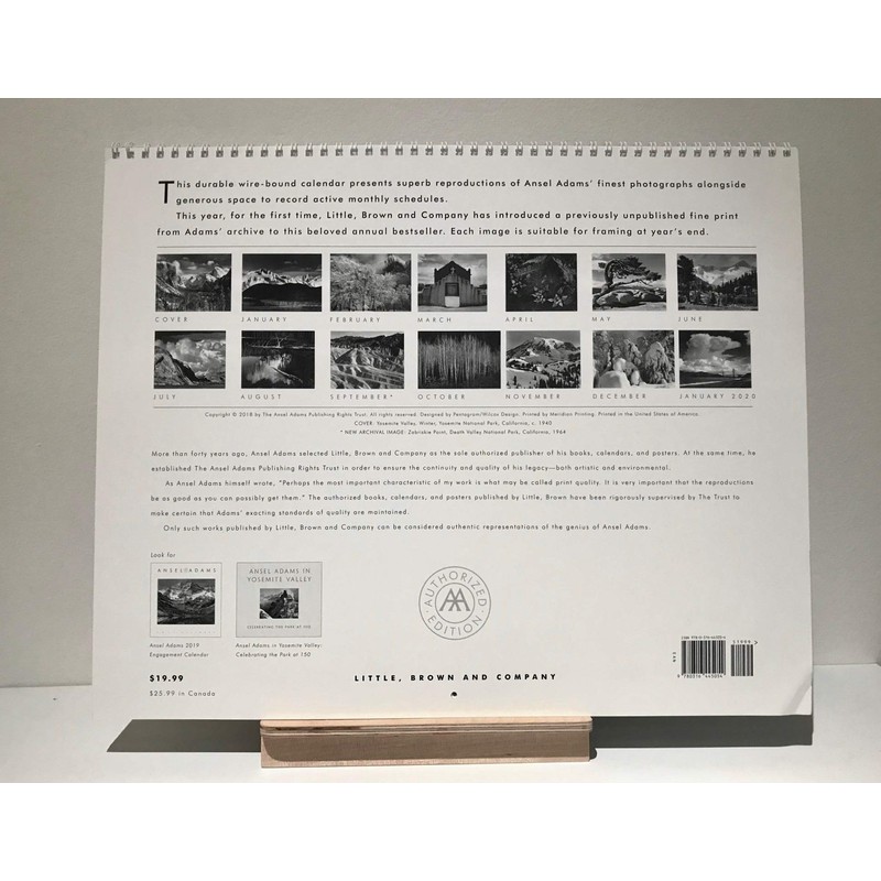 Ansel Adams 2019 Wall Calendar