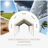 12'x20' Carport Replacement Canopy Cover,Waterproof & UV (Only Top Cover)