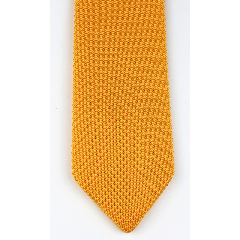 Kihatwin Men's Tender Yellow Eco-friendly Silk Ties Extra Long Knit