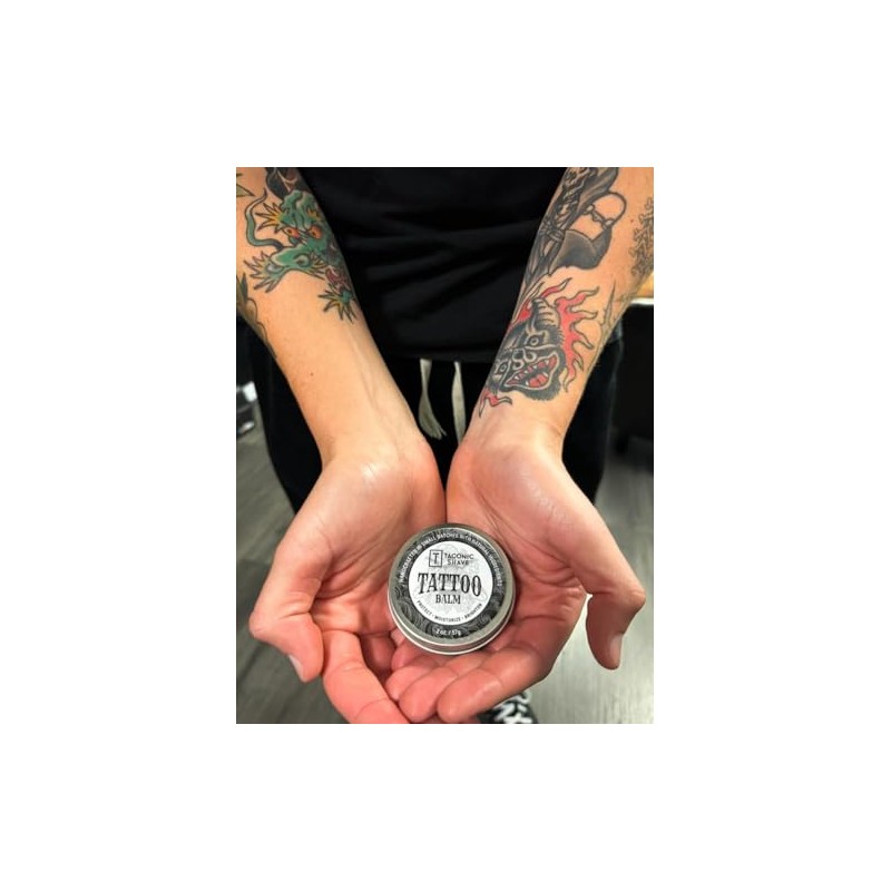 Taconic Shave, Ultra-Moisturizing Tattoo Balm for Condiitioining and Mainntiaince to