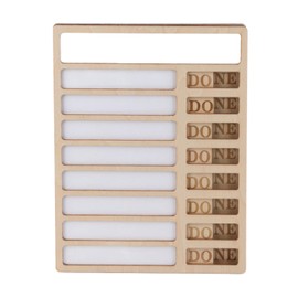 Wooden Checklist Board, Repeatable Writing Planning Task and Chore Board for Office, Wood Daily to Do List Planner for Kids Adults, 210x162x10mm