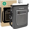 Hydrte Travel Mini Water Bottle with Strap & Sleeve –