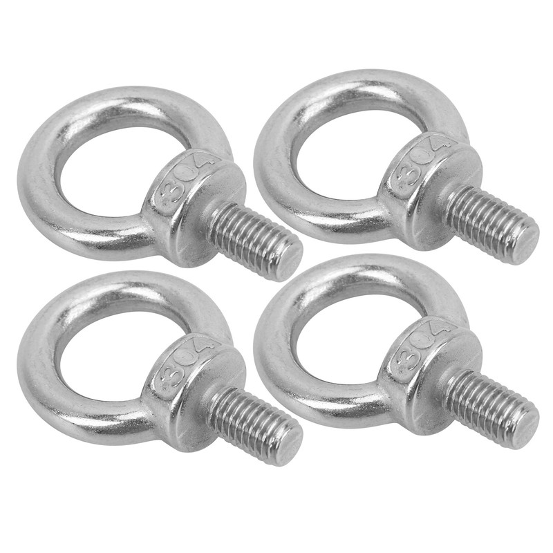 4Pcs Stainless Steel Lifting Ring Eye Bolt Heavy Duty Machinery