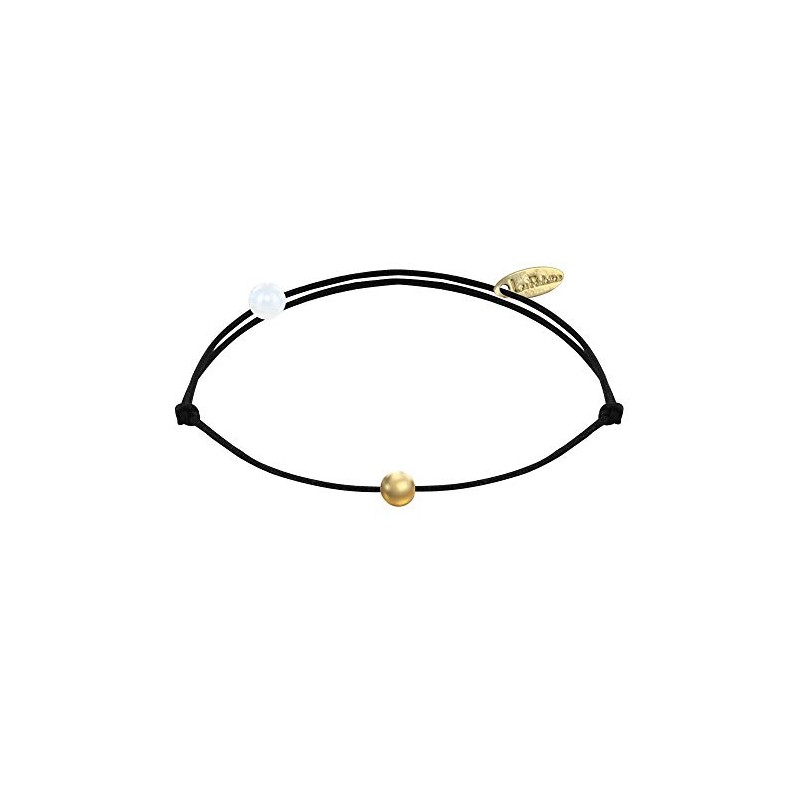 LES POULETTES BIJOUX - Bracelet Link Small Gold-Plated Pearl -