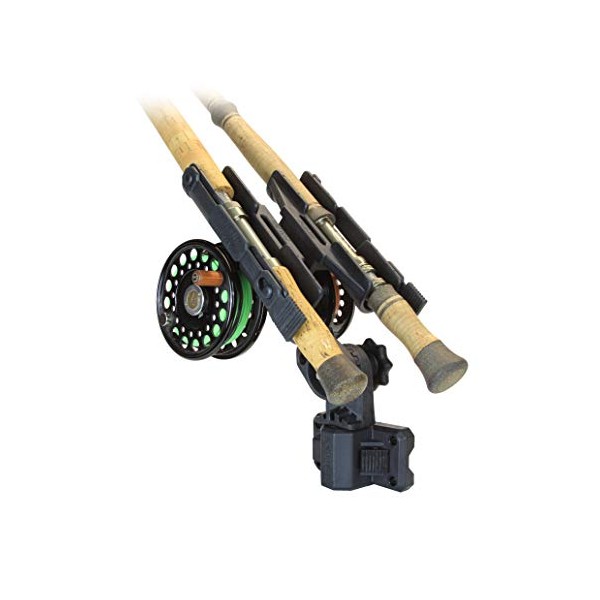 Folbe Double Storage Fly Rod Holder/Rack with Side Wall Mount