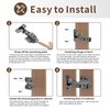 6 Pack Full Overlay Soft Close Cabinet Hinges 105° Frameless