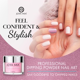 JOYA MIA Dipping Powder, Premium Dip Powder for Professional & Home Use, Easy to Apply Nail Powder for Salon-Quality & Long-Lasting Nails, Stylish Nail Dip Powder, DP-158, 2 oz - Joya Mia