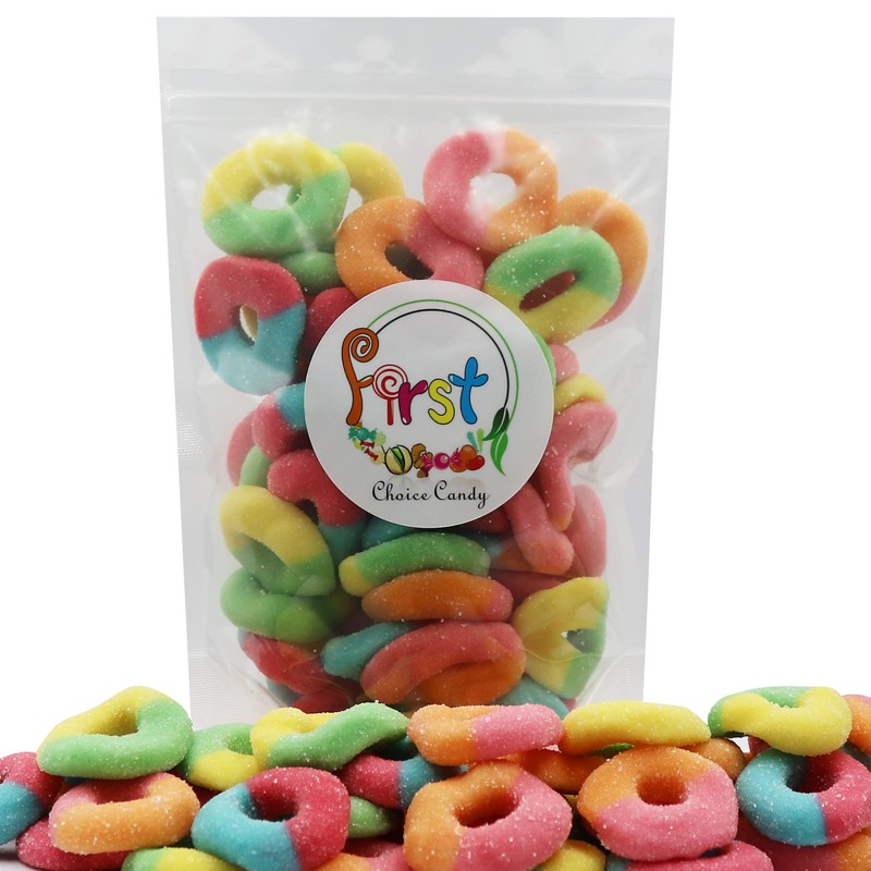FirstChoiceCandy Gummy Rings (Neon, 4.5 Pound (Pack of 1))