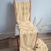 AUAUY Cheesecloth Table Runner, Pack of 6 Beige Cheesecloth Table