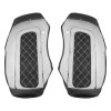 HDBUBALUS White Hard Saddle Bag Lid Bra Covers For Harley