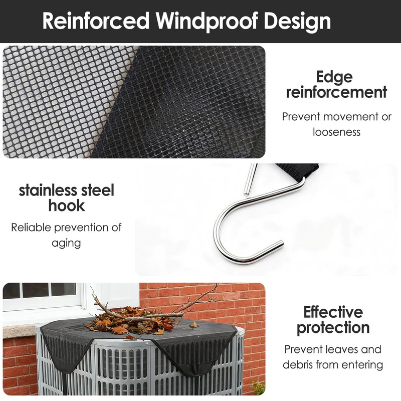 Air Conditioner Covers for Outside Winter, 36''x36'' Mesh and Oxford