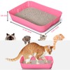 Bokon 25 Pcs Disposable Litter Boxes for Cats Plastic Cat