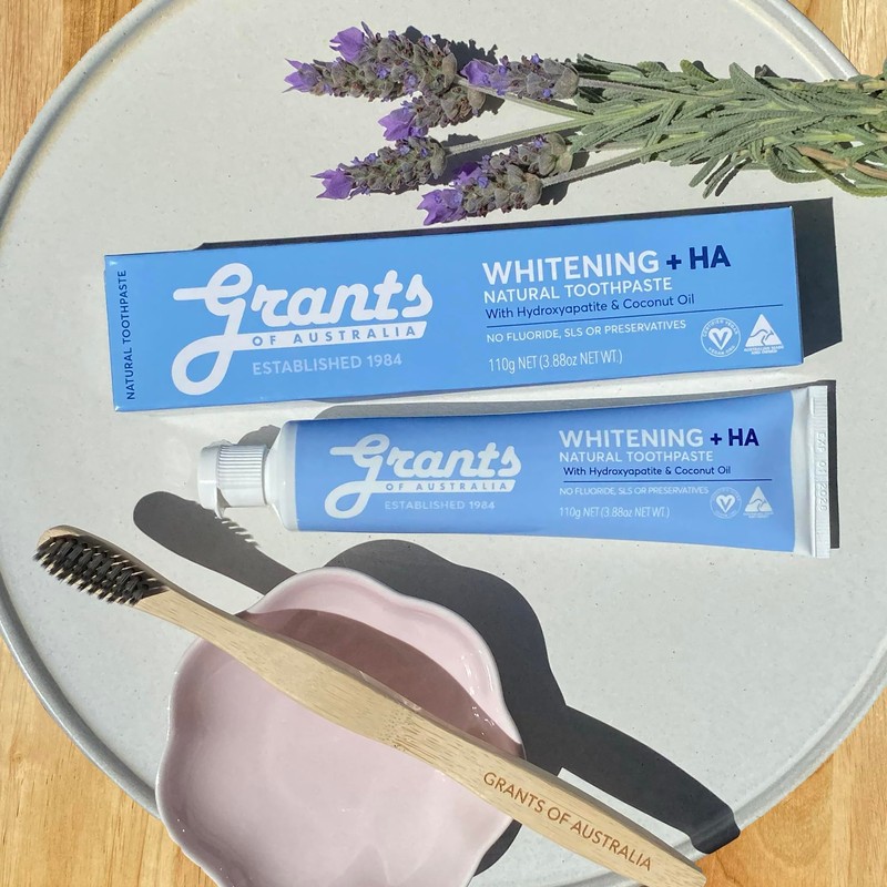 Grants Whitening +HA Natural Toothpaste 110g