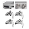 1/4 Pieces Solar Panel Clamps Aluminum Solar Panel Mounting Brackets
