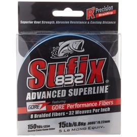 Sufix 832 Braid 15 Lb Coastal 660-015CC: 832 Braid 15 Lb Coastal Camo, One Size