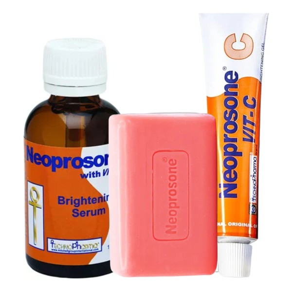 NEOPROSONE Express Kit Sérum + Crema + Limpiador Antimanchas Blanqueador
