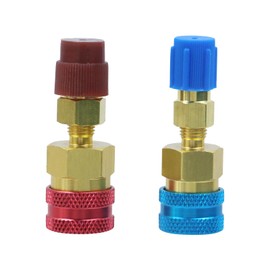 Chinflly R1234YF Quick Coupler Kit,R1234yf to R134a Adapter High Low Side Conversion Kit for Car Auto AC Charging, R1234yf Refrigerant Air Conditioning System Hose Fitting