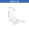 Blinds Hold Down Brackets 4 Pack, Clear Plastic Bottom Rail