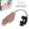 Nail Art Practice Hand Silicone Bendable Joints False Nail Tips