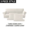 GAMUKAI 3-Piece T-Cushion Sofa Slipcover – Premium Stretch Sofa Cover