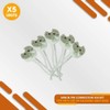 5-Pack Mini Bi-Pin Socket up to 75 Watts Ceramic Body