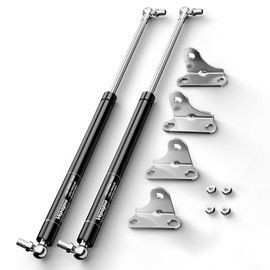 Vepagoo Gas Struts 25 Inch 100 lb / 445N Shock for Heavy Lid, RV Bed Lift Kit for Storage And Hatch Door, Heavy Duty Springs for Box Lid And DIY,Set of 2