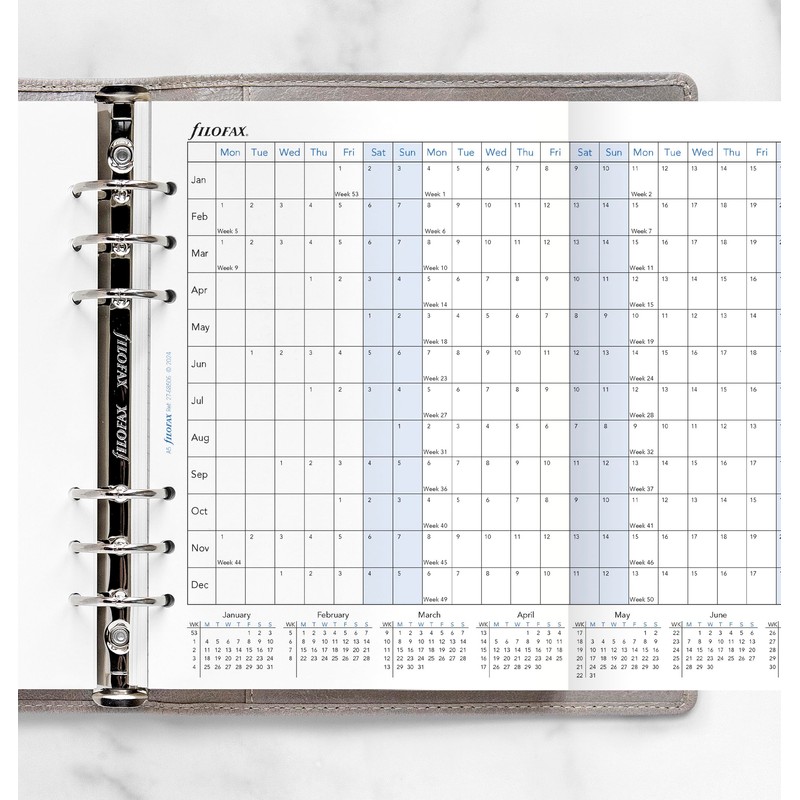 Filofax 2027 A5 Horizontal Year Planner
